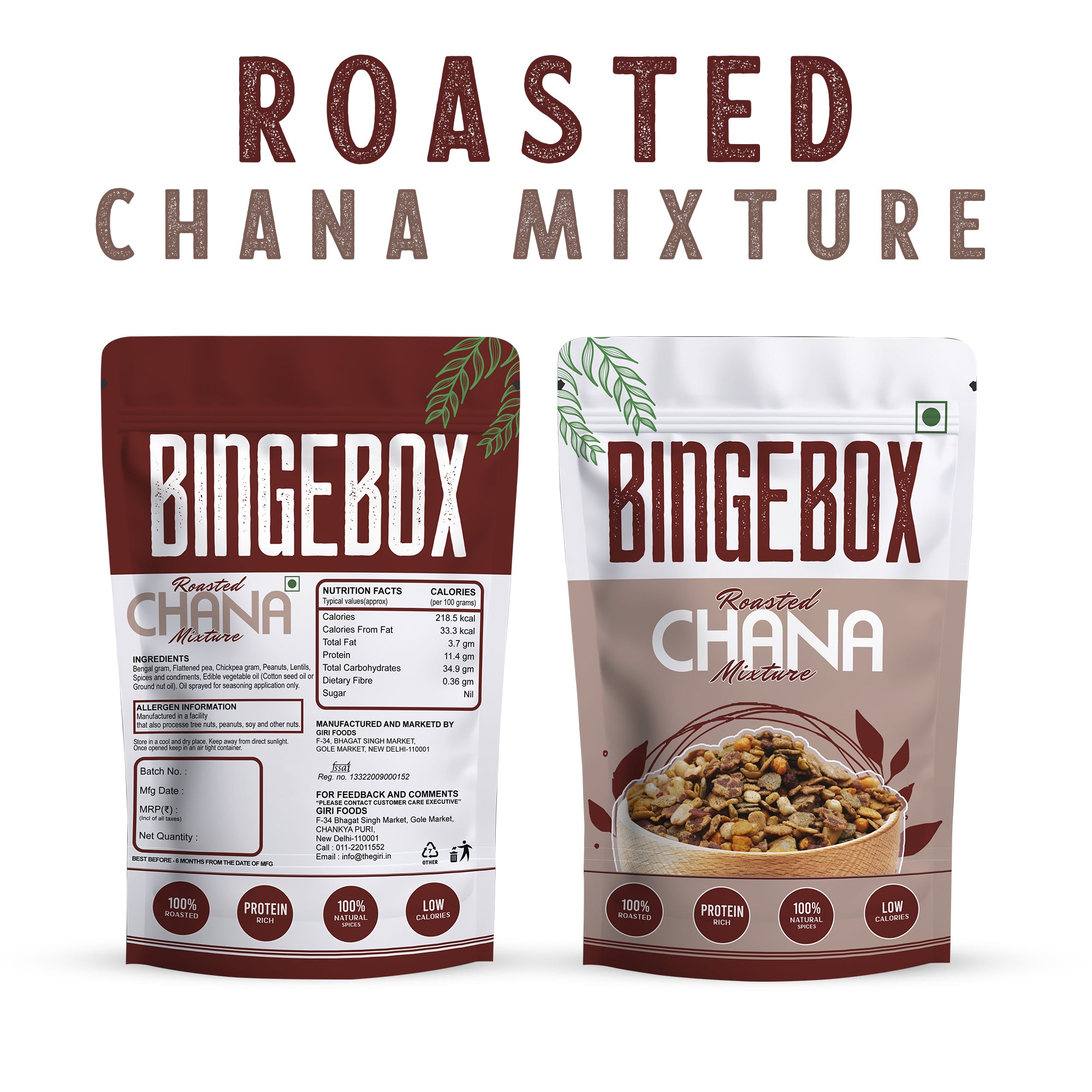Roasted Chana Mixture – Symphony of Crunch